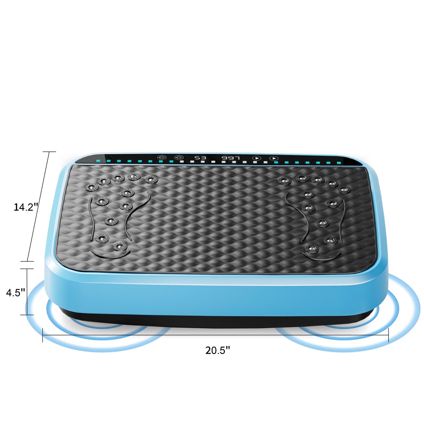 USA Vibration Plate Exercise Machine, Whole Body Fitness Platform For Lymphatic Drainage, Vibrating Shaker Board With 120 Speed Levels, Weight Loss And Fat Burner Workout Equipment For Women And Menwhite