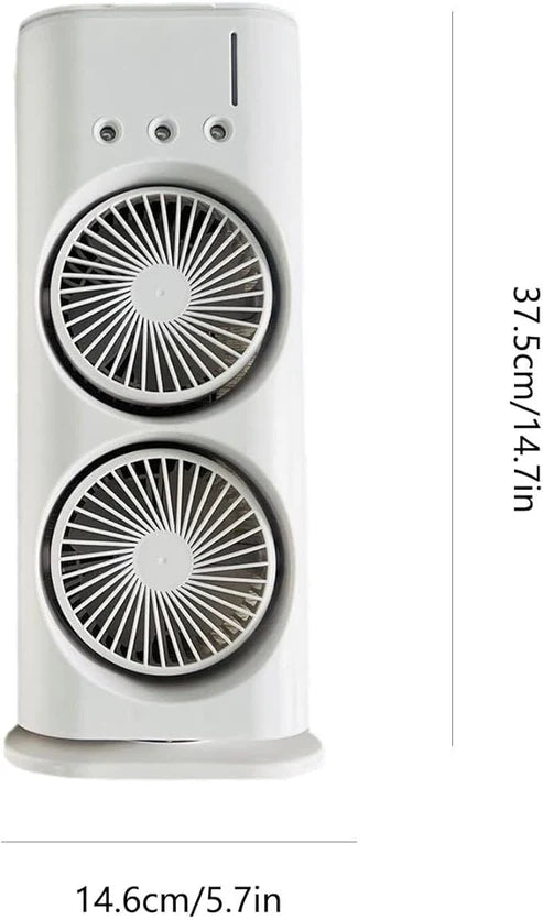 💨 Double Ended Spray Fan – Dual Cooling Power with Mist & Breeze!