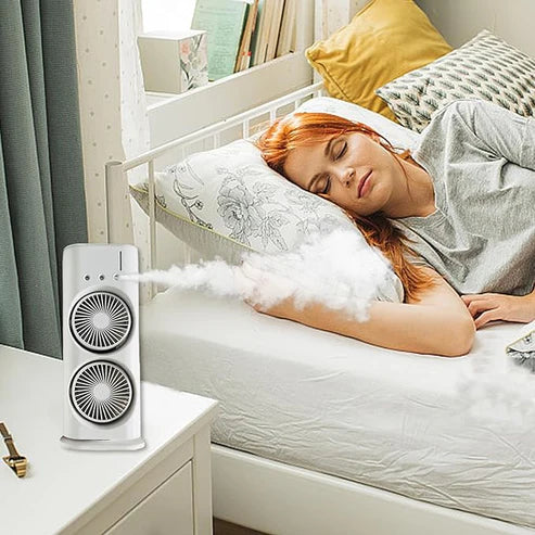 💨 Double Ended Spray Fan – Dual Cooling Power with Mist & Breeze!
